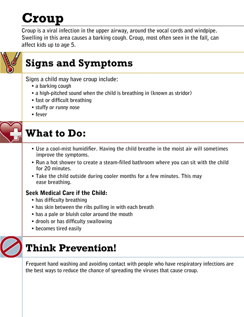 Croup attack in adults