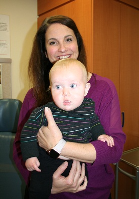 Dr. Gosman and baby