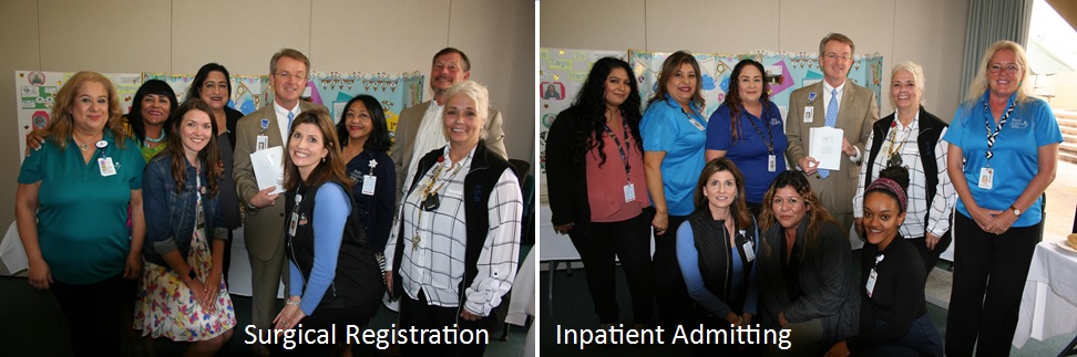Surgical Registration and Inpatient Admitting teams