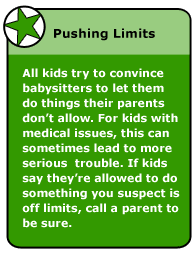 babysitting caring for kids with medical conditions things to do when babysitting