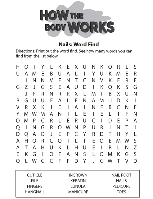 Word Find Nails