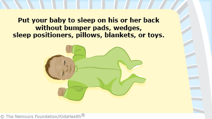 safe sleep infant illustration